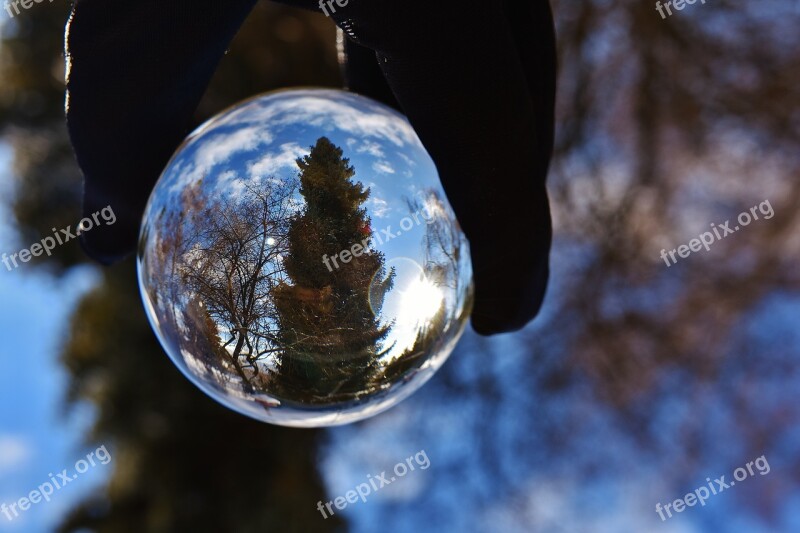 Ball Sky Blue Mirroring Transparent