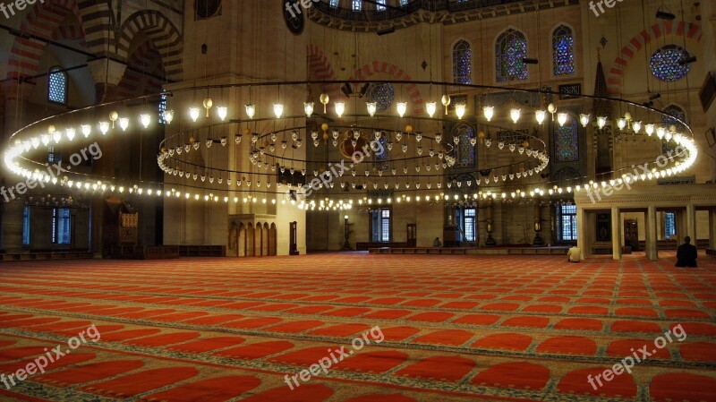 Istanbul Mosque Turkey Blue Mosque Prayer