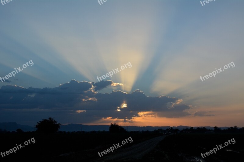 Nikon 5200d Sunrise On A Farm In Khuzestan Iran Free Photos