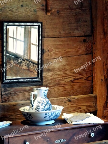 Farmhouse Bedroom Old Farm Museum Nostalgia