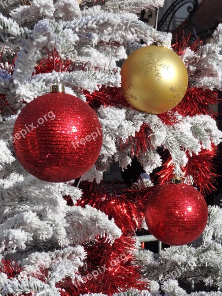 Christmas Christmas Balls Red Ball Christmas Ornament Advent