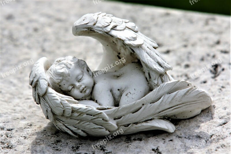 Angel Mourning Consolation Hope Sculpture