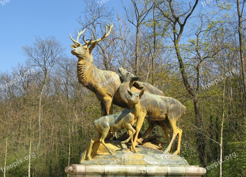 Statue Seals Park France Free Photos