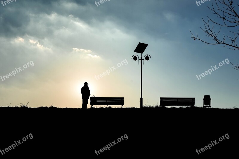 Man Single Looking Black Alone