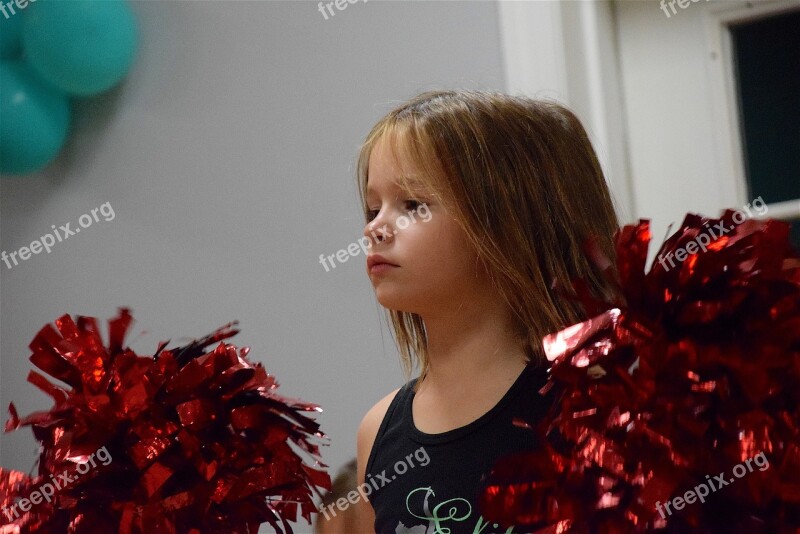 Girl Dance Pom Young Female