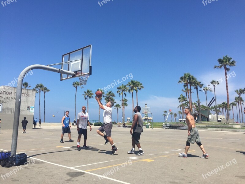 Basketball Venice California Game Beach