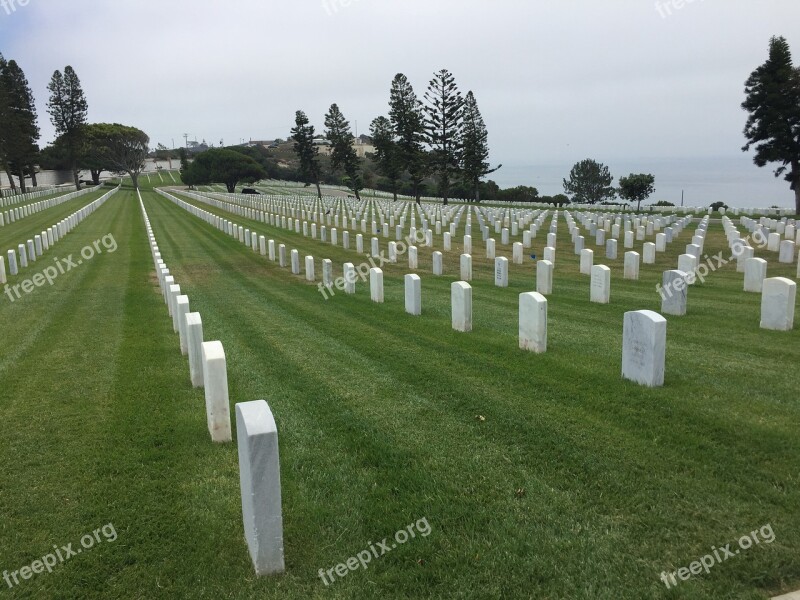 Grave Stones San Diego Grave Graveyard Cementary