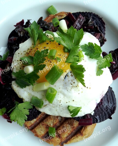 Beetroot Salad Eggs Healthy Vegetable