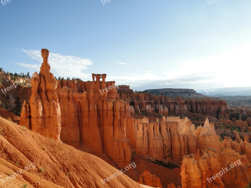 Bryce National Park Thor Hammer Nature Usa Free Photos