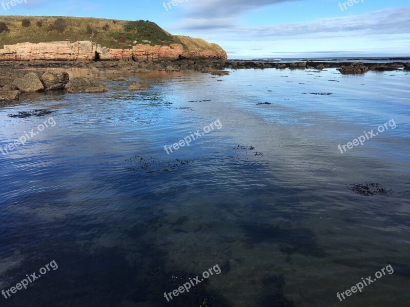 Sea Scotland Beach Rockpool Coast