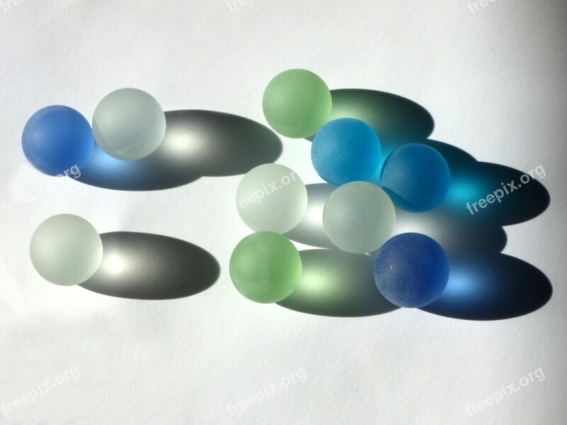 Marbles Crystal Balls Colors Shadow Decoration