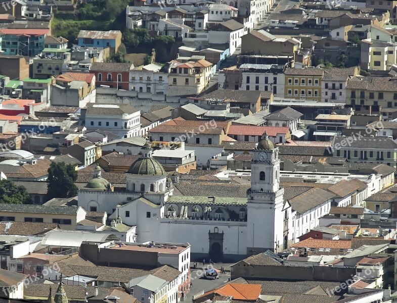 Ecuador Cuenca Panorama Church Convent