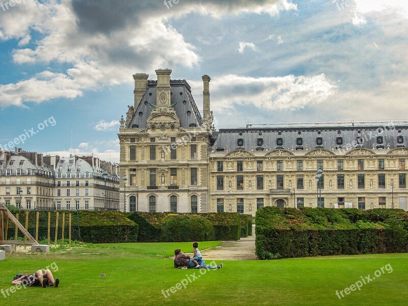 Louvre Father Son Paris France