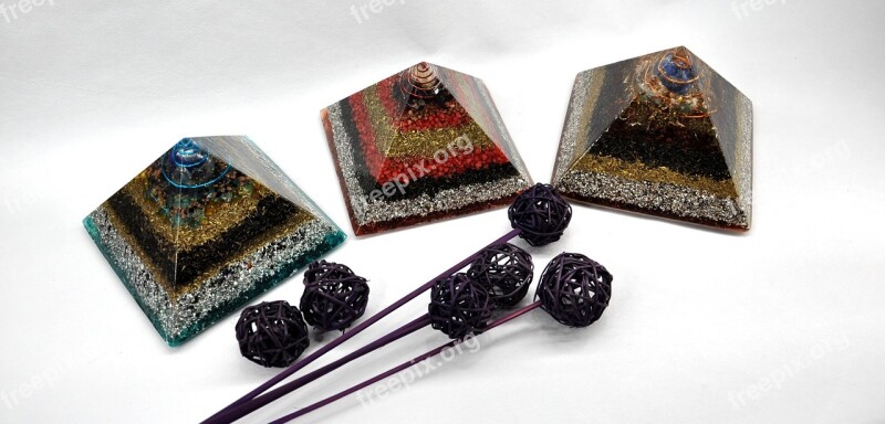 Orgone Pyramids Orgonite Spiritual Concept Esoteric