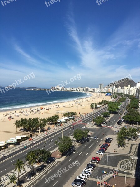 Rio De Janeiro Beach Landscape Free Photos