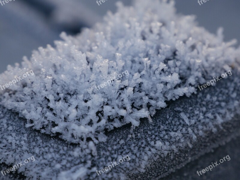 Ice Winter Macro Beautiful Nature Close Up