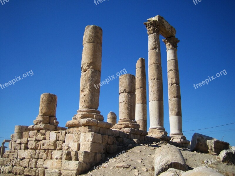 Amman Citadel Amman Citadel Ancient Architecture