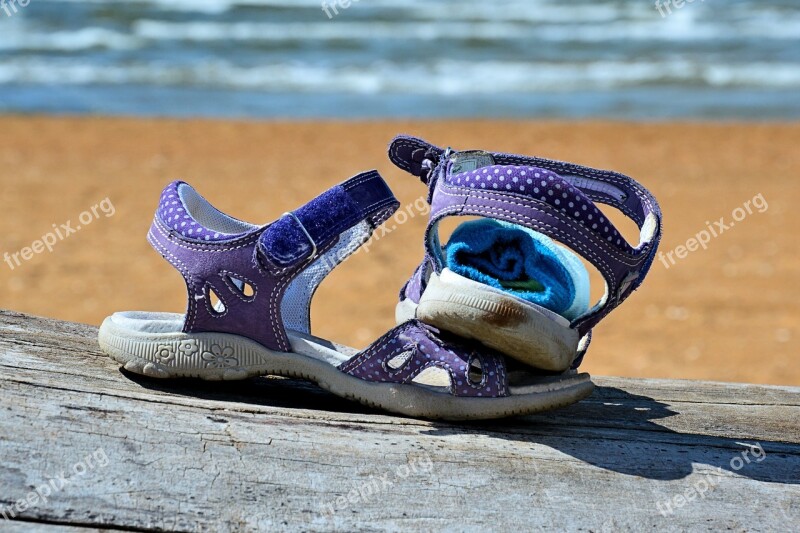 Vacations Shoes Children's Shoes Beach Sea