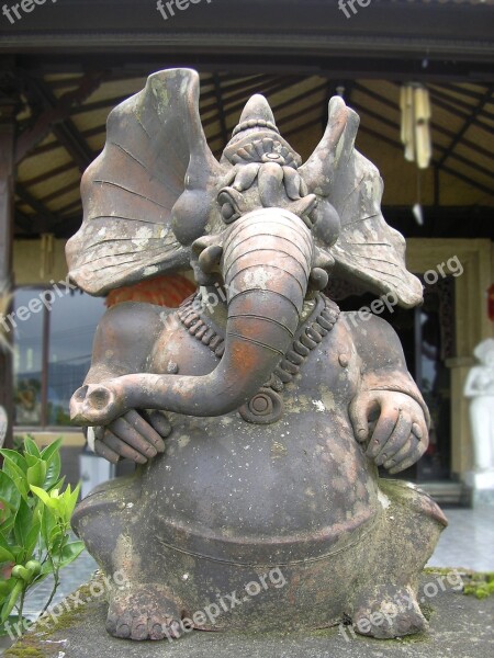 Elephant Statue Elephant Stone Religion Vera Buddhism