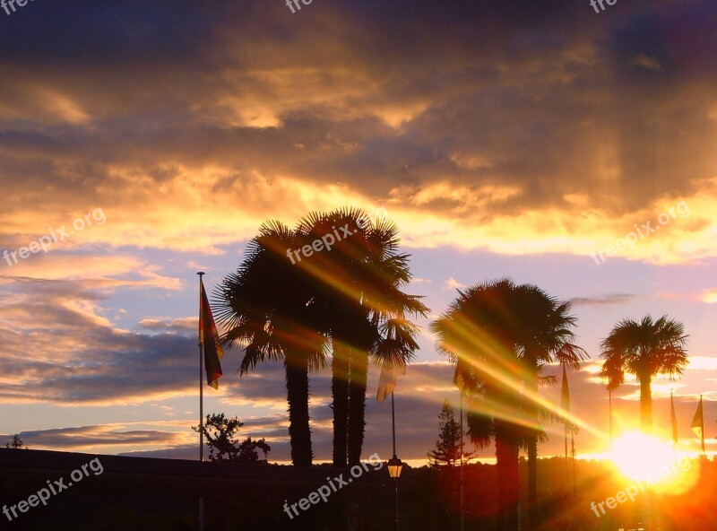 Pau Boulevard Des Pyrenees Sunset Free Photos