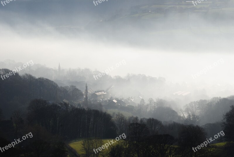 Mist Fog Valley Nature Light