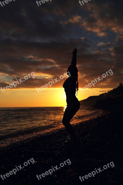 Sea Sochi Black Sea Sunset Summer