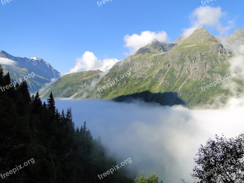 Mountain Panorama Cloud Mood Kaunergrat Pitztal Free Photos