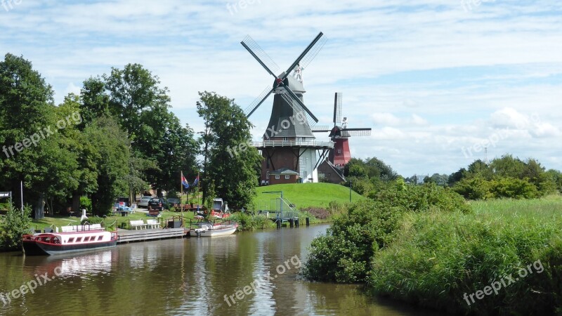 Greetsiel East Frisia Windmill Free Photos