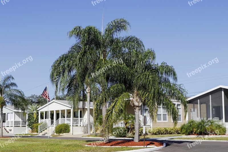 Mobile Homes Community Palms Florida Usa