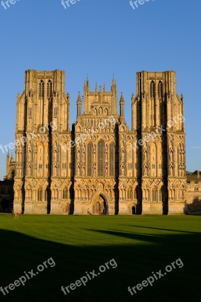 Cathedral Wells Cathedral Architecture City Historic