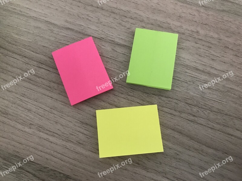 Post It Colors Pink Free Photos