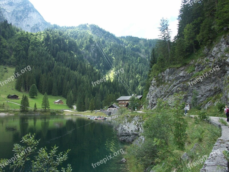 Gosausee Dachstein Lake Mountains Forest