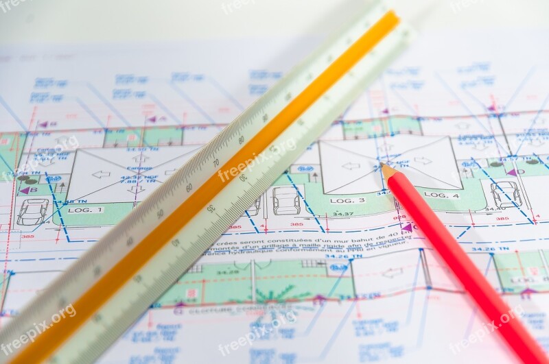 Pencil Plan Architect Planning Free Photos