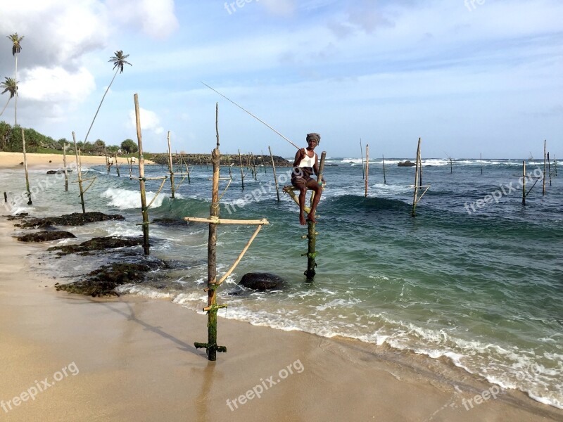 Stilt Sky Water Fish Landscape