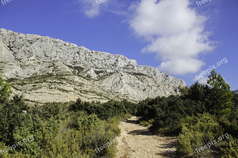 Aix-en-provence Montagne Sainte-victoire Mountain Provence Sainte