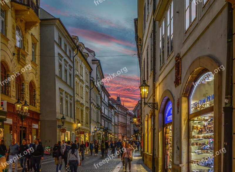 Prague Twilight City Old Town