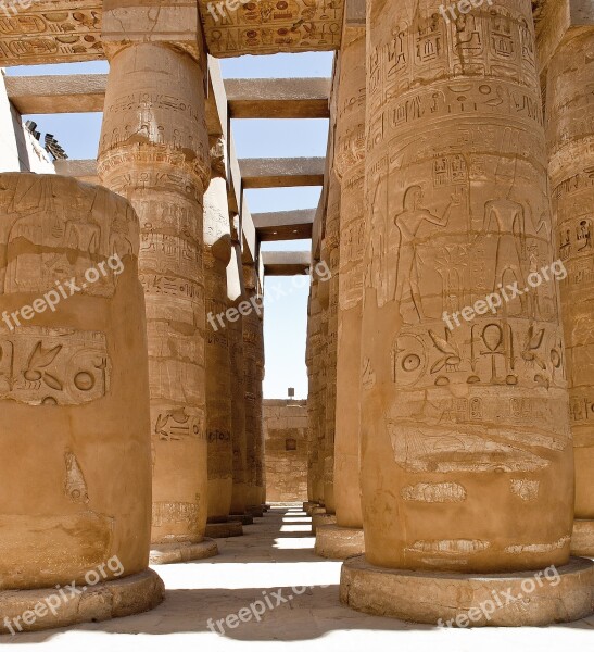 Egypt Temple Karnak Free Photos