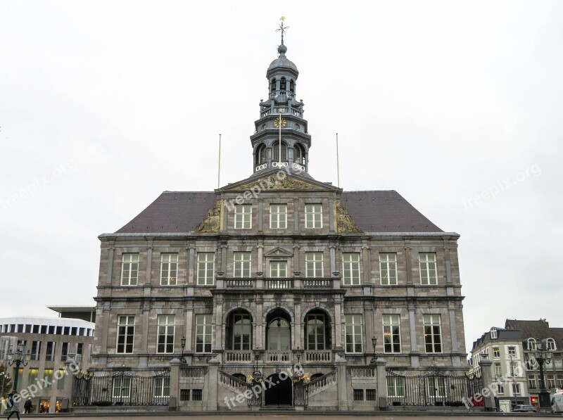 Maastricht Town Hall Church Tower Bell-tower Tower