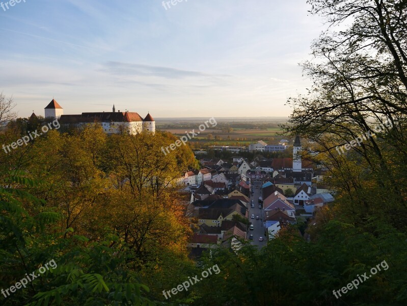 Castle Germany Autumn View Vantage Point