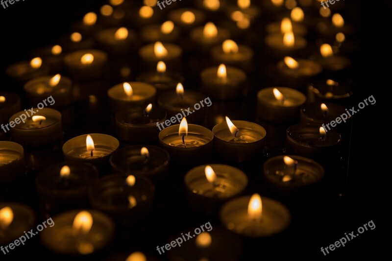 Candles Prayer Devotion Saints All Saints Church