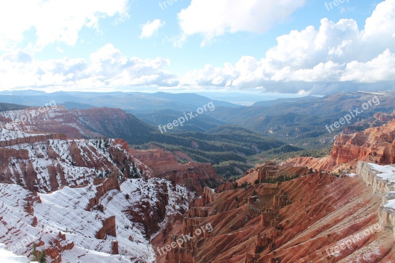 Chessman Ridge Cedar Breaks Utah Nature Mountains