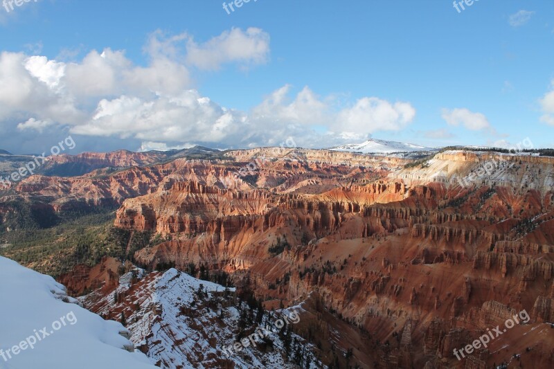 Chessman Ridge Cedar Breaks Utah Nature Mountains