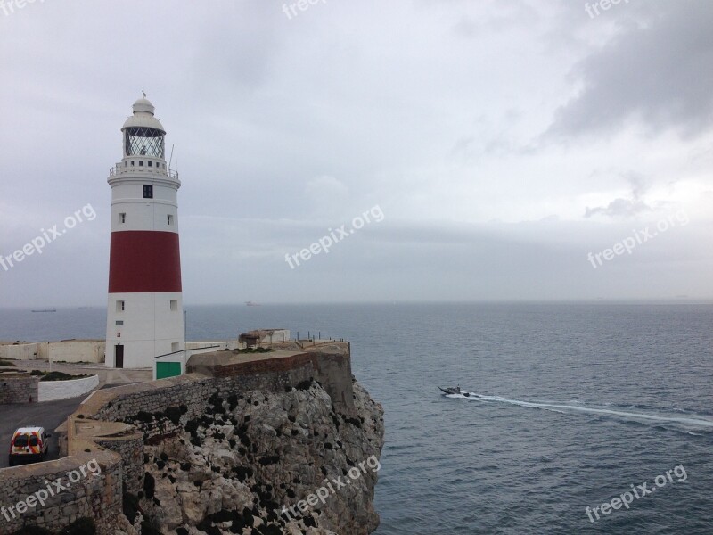 Gibraltar Mediterranean Sea Lighthouse Coast