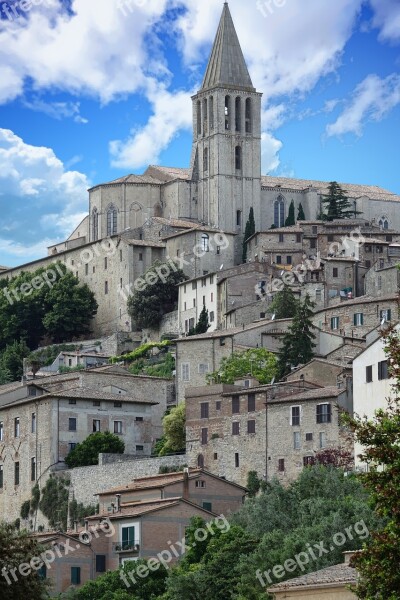 Italy Umbria Todi Building Architecture