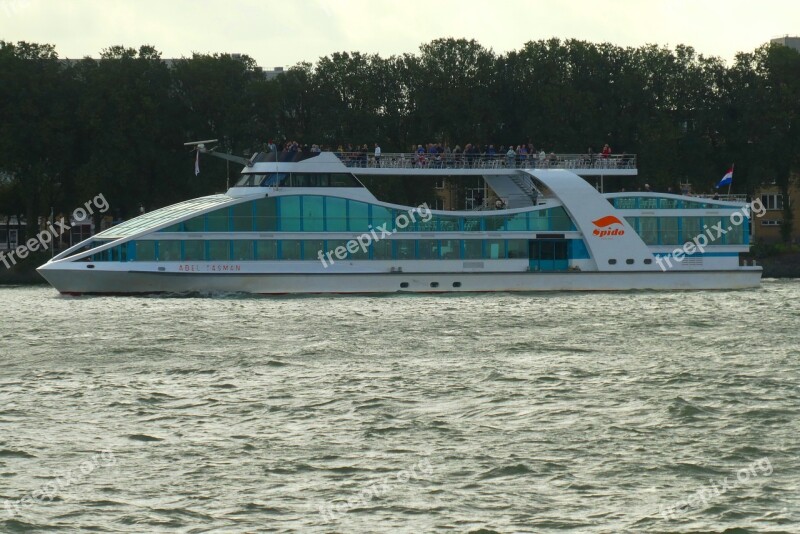 Canal Boat Spido Rotterdam Holland Netherlands