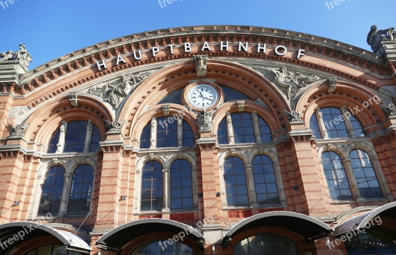 Bremen Railway Station Railway Travel Central Station