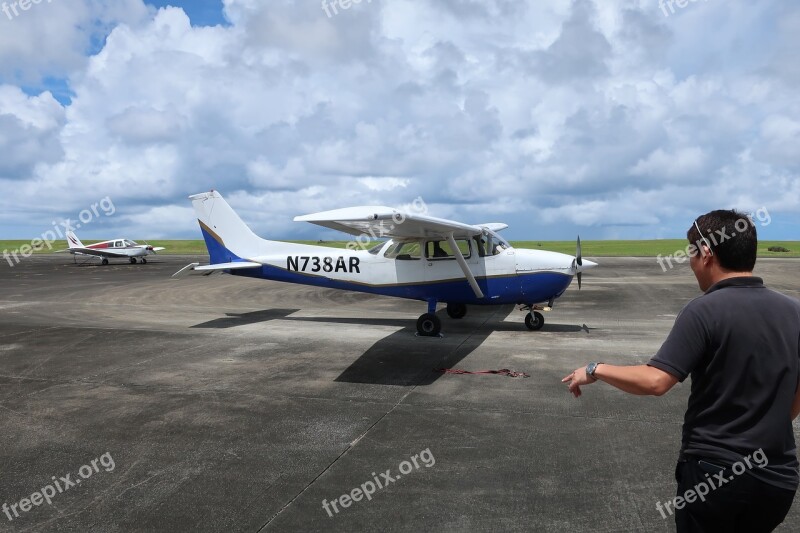 Guam Sky Airplane Free Photos