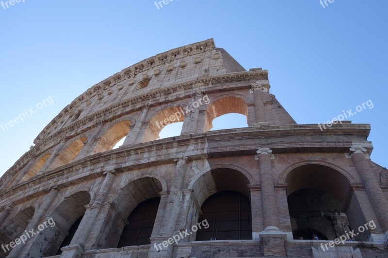 Colosseum Rome The Majestic Free Photos