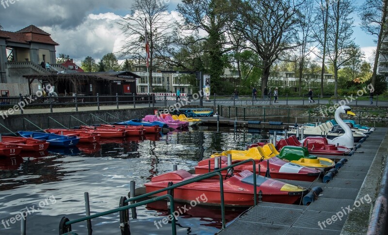 Pedal Boats Pier Jetty Leisure Dock