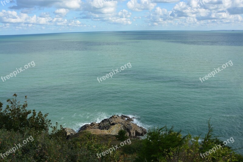 Sea Cloudy Sky Seascape Clouds Panoramic Views